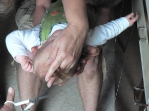 gleich sind die Haare ab