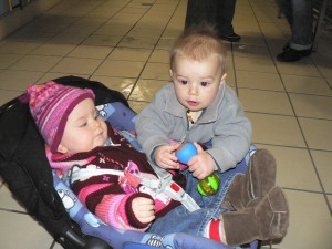 Nach dem Baden kam dann kleiner Besuch in der Umleidekabine vorbei