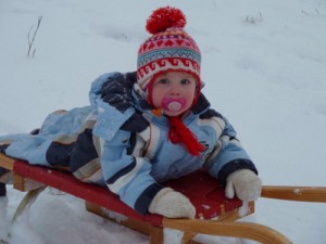 im Urlaub Rodeln